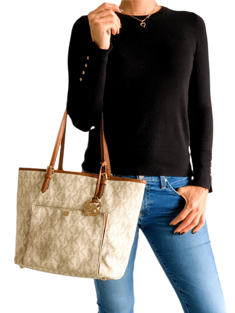 Cartera Beige