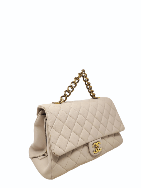 Cartera "Paris-Rome Large Trapezio Flap Bag"