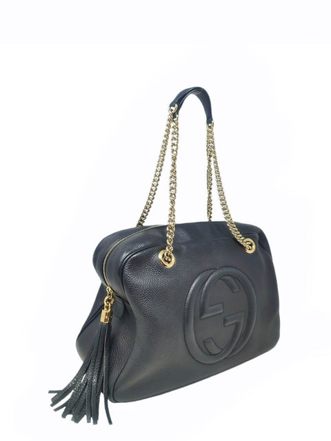 Cartera "Nubuck Soho Chain Shoulder Bag"