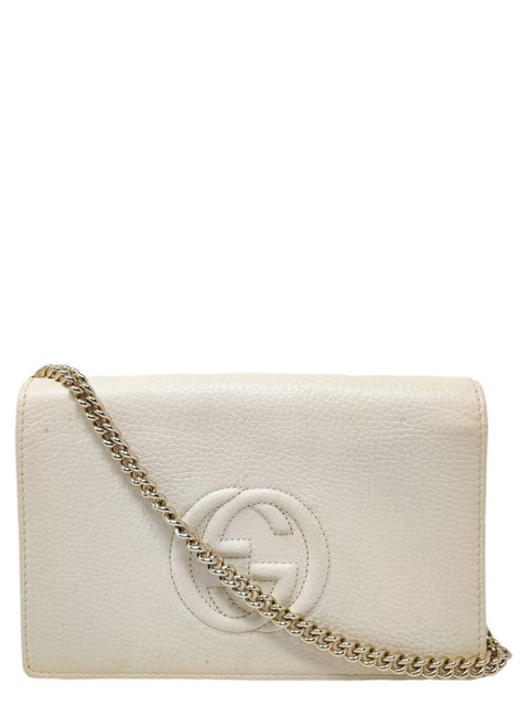 Bolso "Soho Wallet on Chain Ivory"