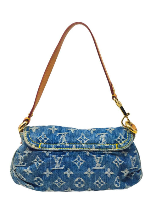 Cartera "Monogram Denim Mini Pleaty Blue"