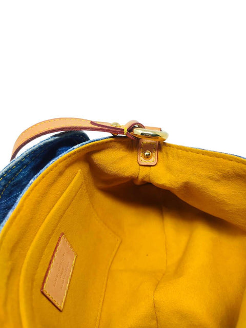 Cartera "Monogram Denim Mini Pleaty Blue"