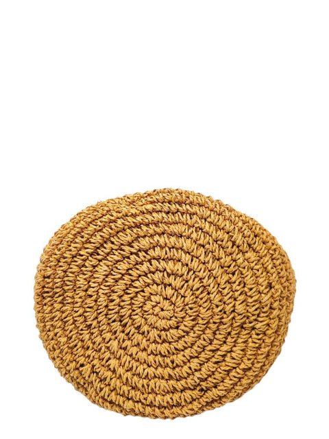 Mochila "Leather Trimmed Bucket Bag Cafe"