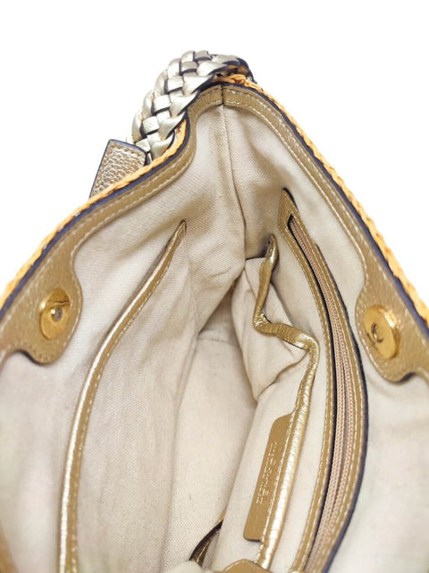 Mochila "Leather Trimmed Bucket Bag Cafe"