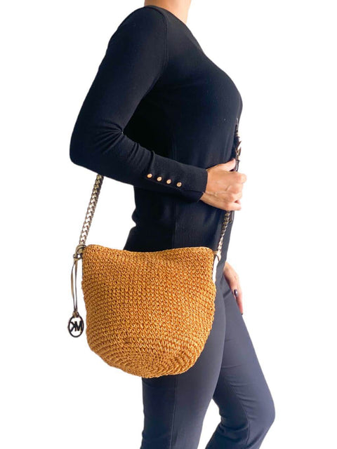 Mochila "Leather Trimmed Bucket Bag Cafe"