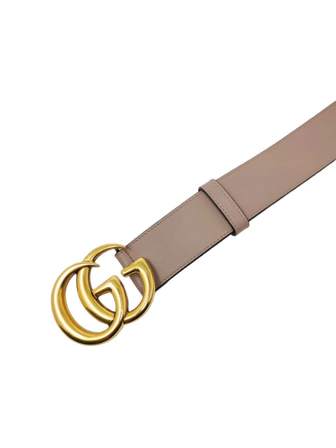 Correa "Leather belt with Double G buckle"