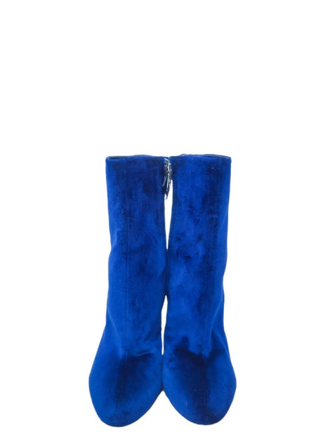 Botas "Velvet Navy Blue Marine Silhoutte Ankle Boot"