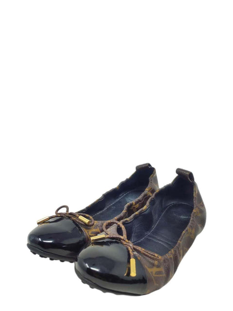 Baletas "Coated Canvas Mesh Accents Ballet Flats"