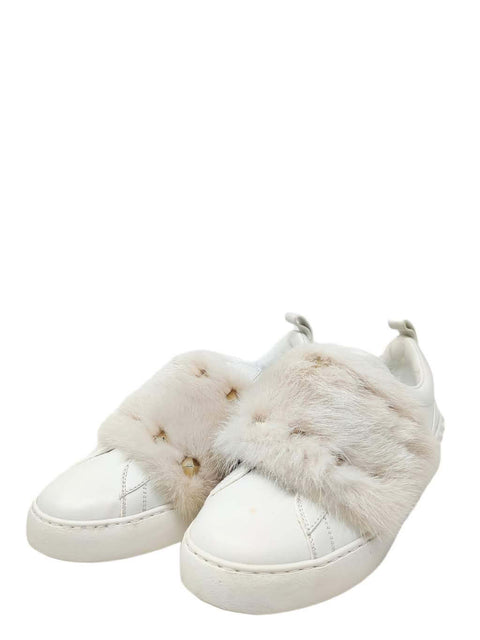 Tenis "Rockstud Accents with Mink Trim"