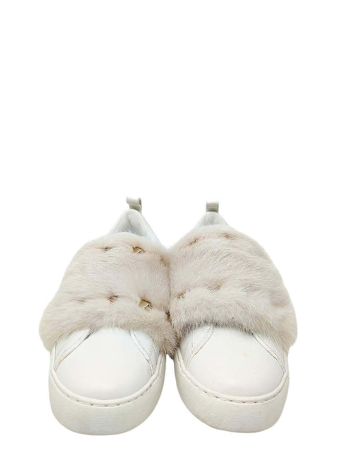 Tenis "Rockstud Accents with Mink Trim"