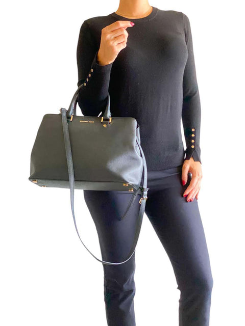 Cartera "Leather Trim Crossbody Bag"