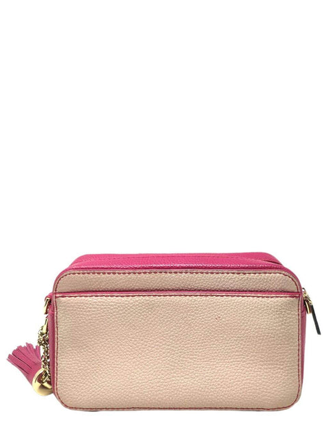 Cartera "Leather Trim Crossbody Bag"