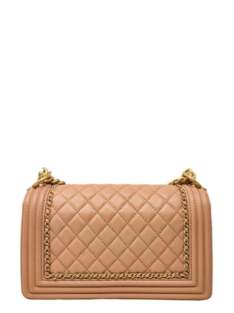 Cartera "Lambskin Quilted Medium Multi Chains Boy Bag"