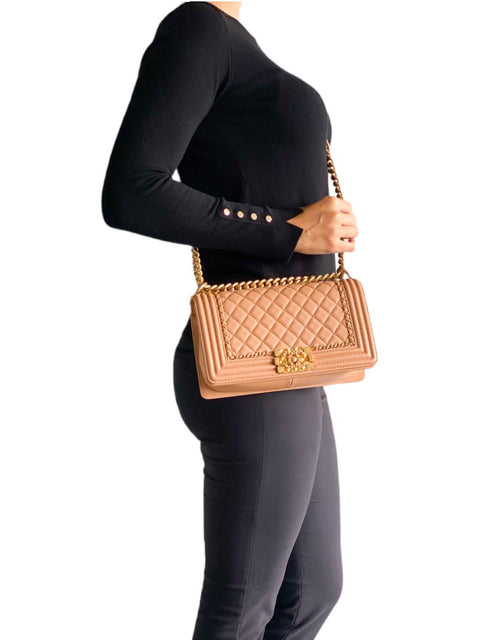 Cartera "Lambskin Quilted Medium Multi Chains Boy Bag"