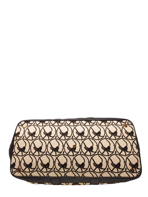 Bolso "Brown Canvas with Monkey Print"