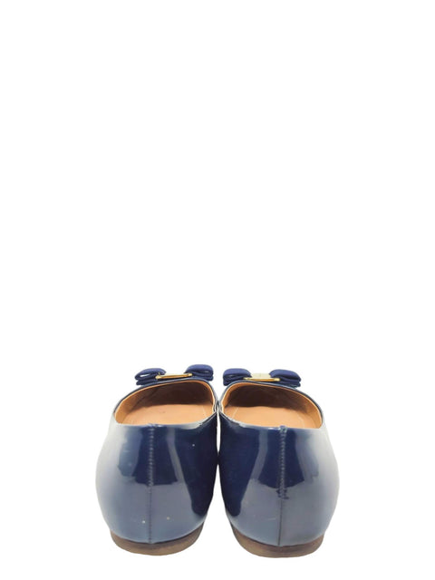 Baletas "Patent Leather Round-Toe Flats"