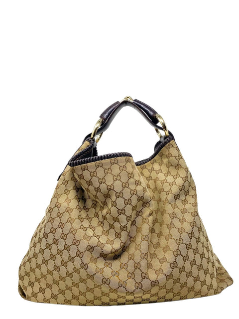 Bolso "Monogram Large Horsebit Chain Hobo"