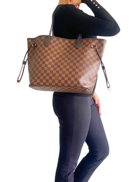 Bolso "Damier Ebene Neverfull MM with Pouch"