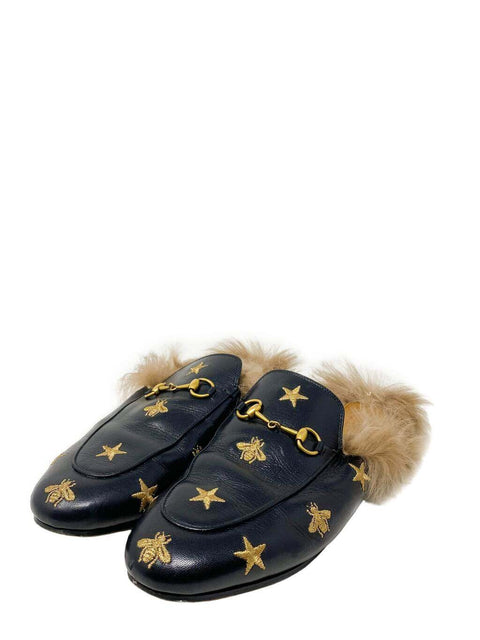 Mules "Princetown Horsebit Accent Mules"