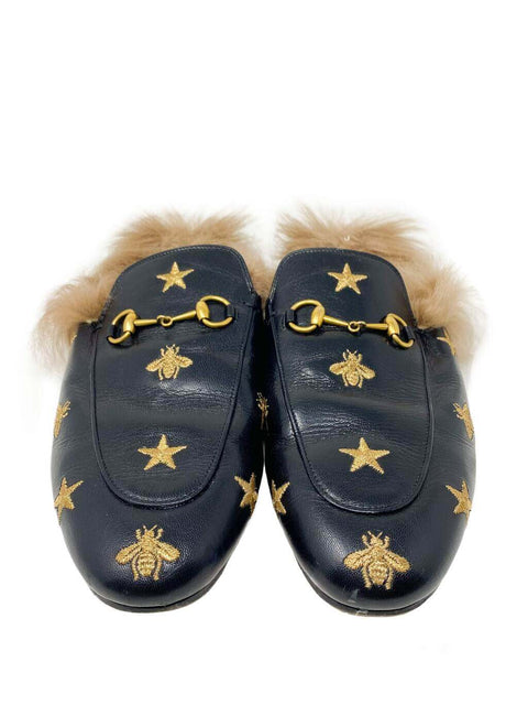 Mules "Princetown Horsebit Accent Mules"