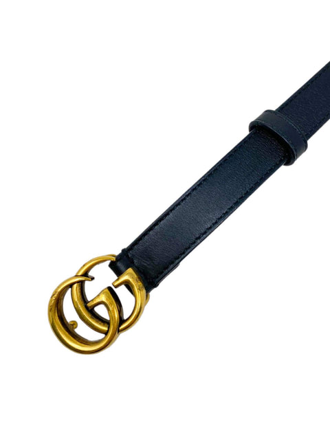 Correa "Leather belt with Double G buckle"