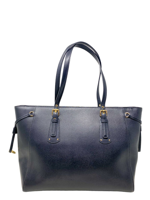 Bolso "Voyager Medium Crossgrain Leather Tote Bag"