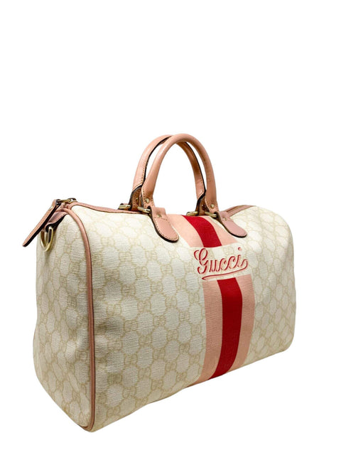 Bolso "Monogram medium web stripe joy boston pink"
