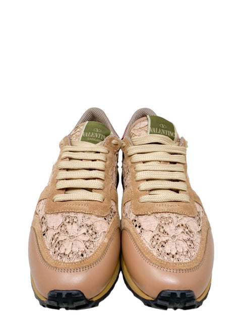 Tenis "Rockstud Accents Suede Sneakers"