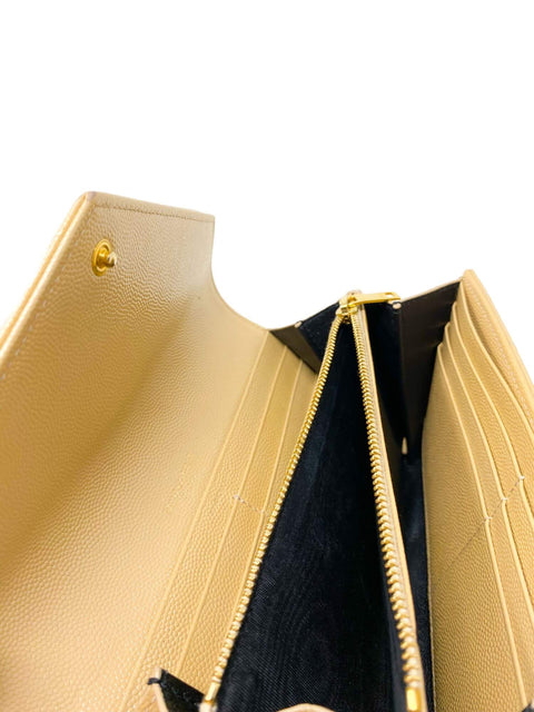 Billetera "Cassandre Matelassé Large Flap Wallet"