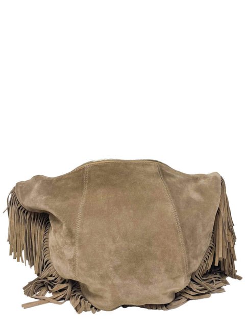 Bolso "Suede Fringe Hobo Bag"