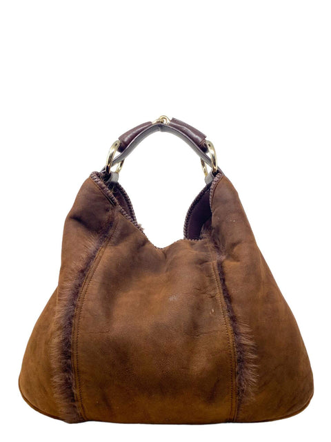 Bolso "Suede Large Horsebit Hobo"