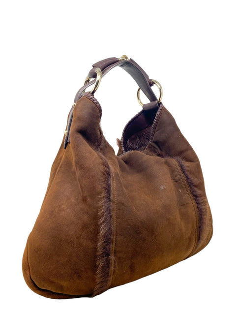 Bolso "Suede Large Horsebit Hobo"