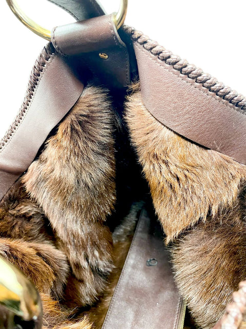 Bolso "Suede Large Horsebit Hobo"